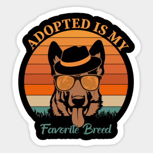 Adopted Is My Favorite Breed Sticker